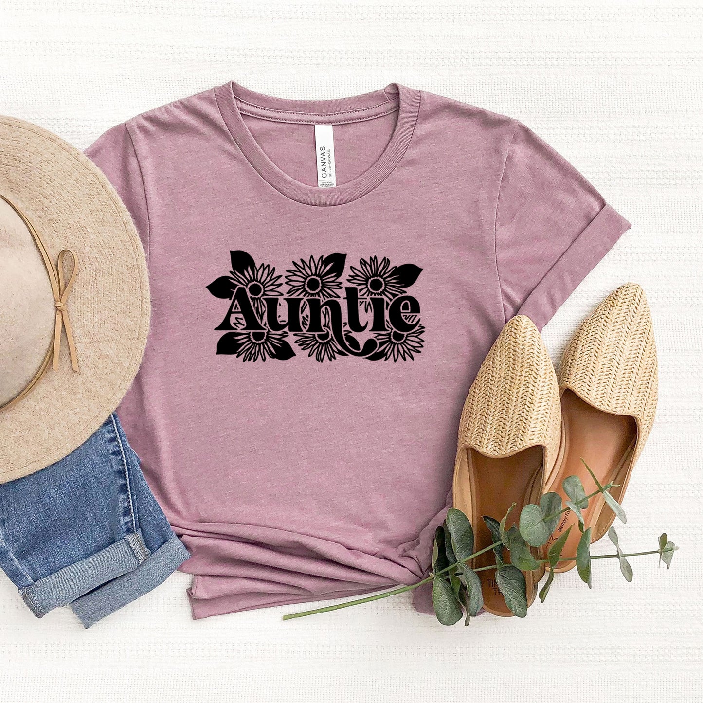 Auntie Sunflowers | Short Sleeve Graphic Tee