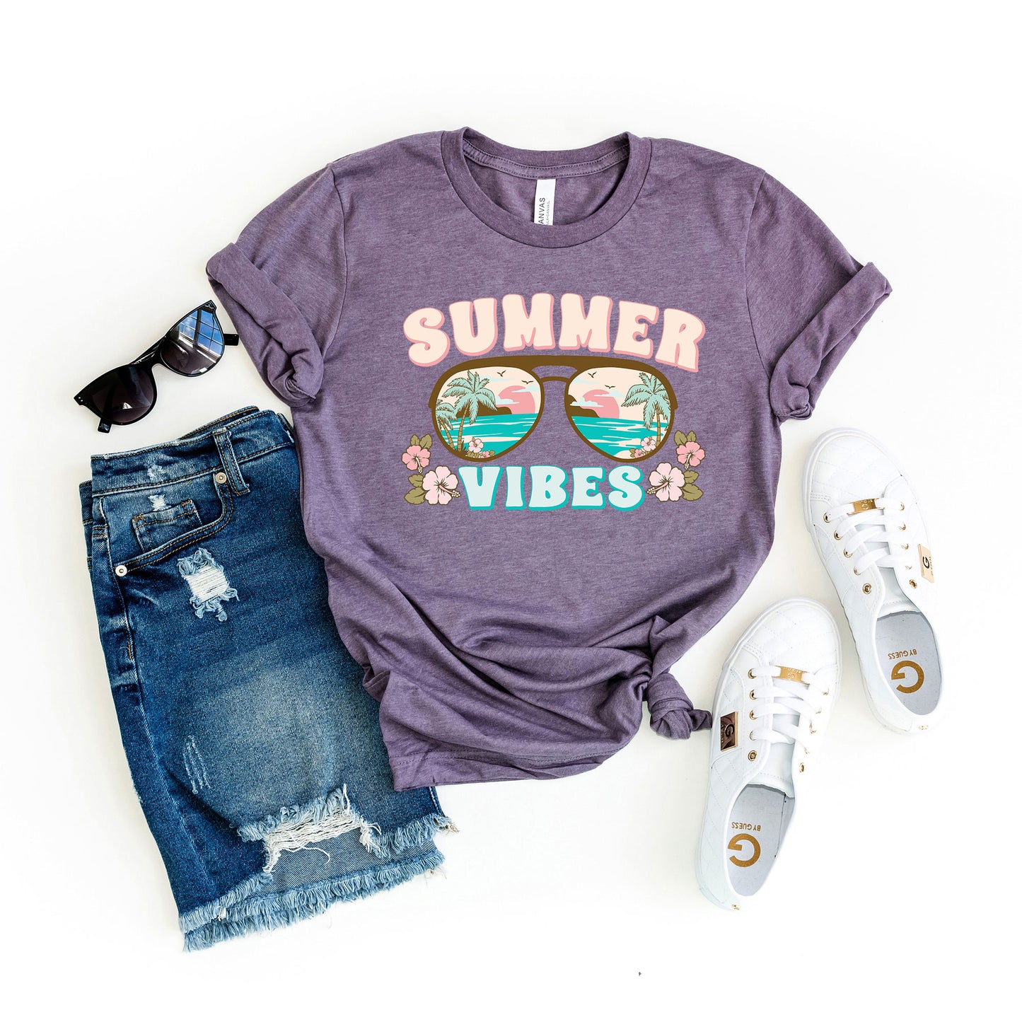 Summer Vibes Beach | Short Sleeve Graphic Tee