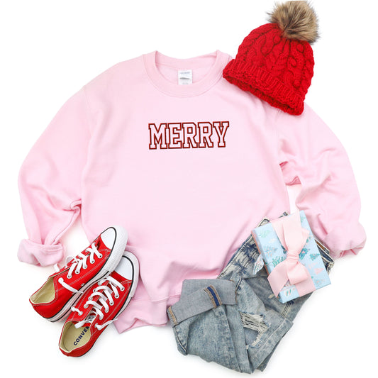 Embroidered Merry | Sweatshirt