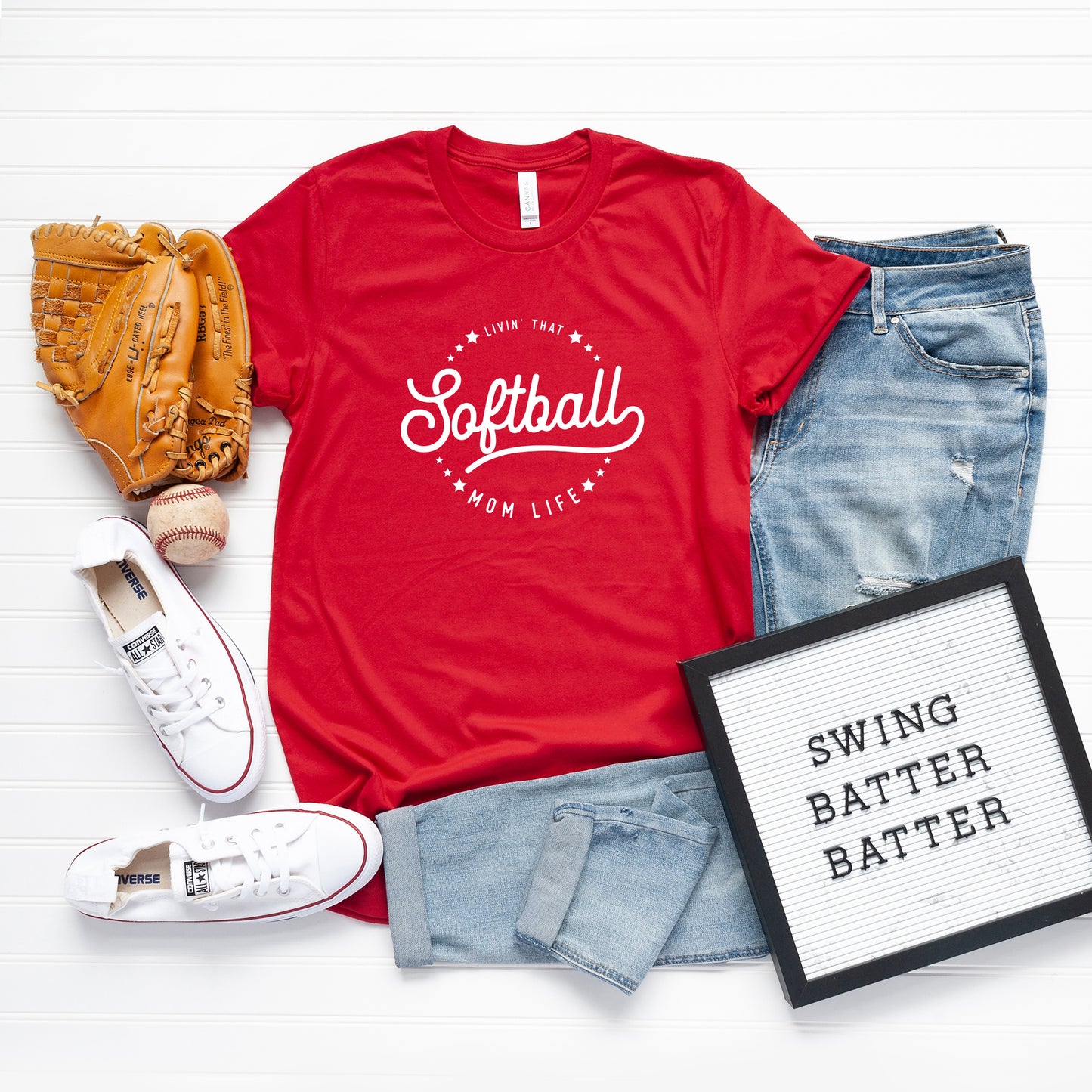 Livin' that Softball Mom Life | Short Sleeve Graphic Tee