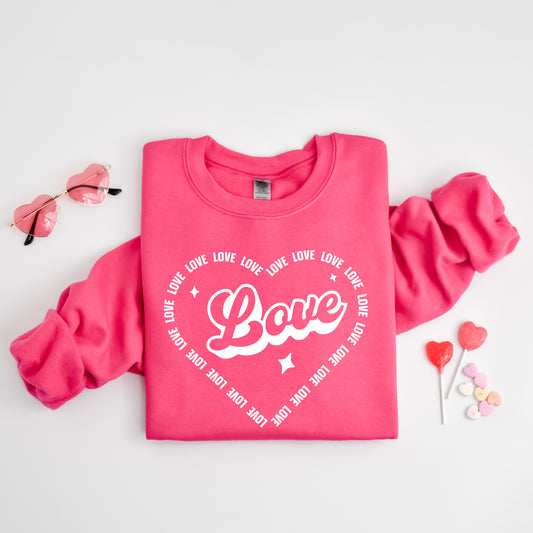 Love Heart Outline | Sweatshirt