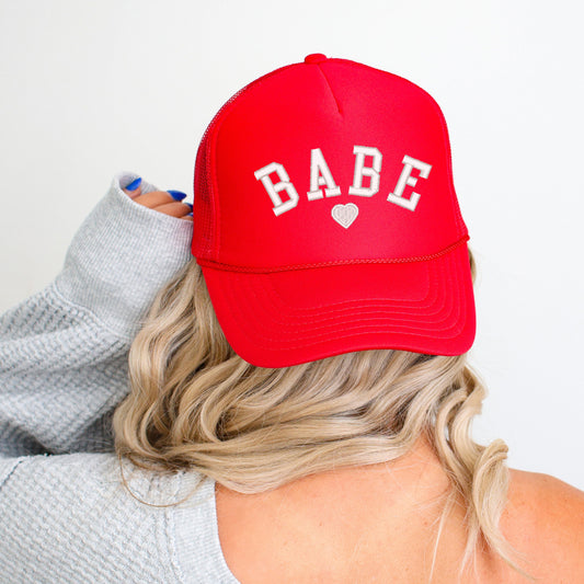 Embroidered Babe Heart | Foam Trucker Hat