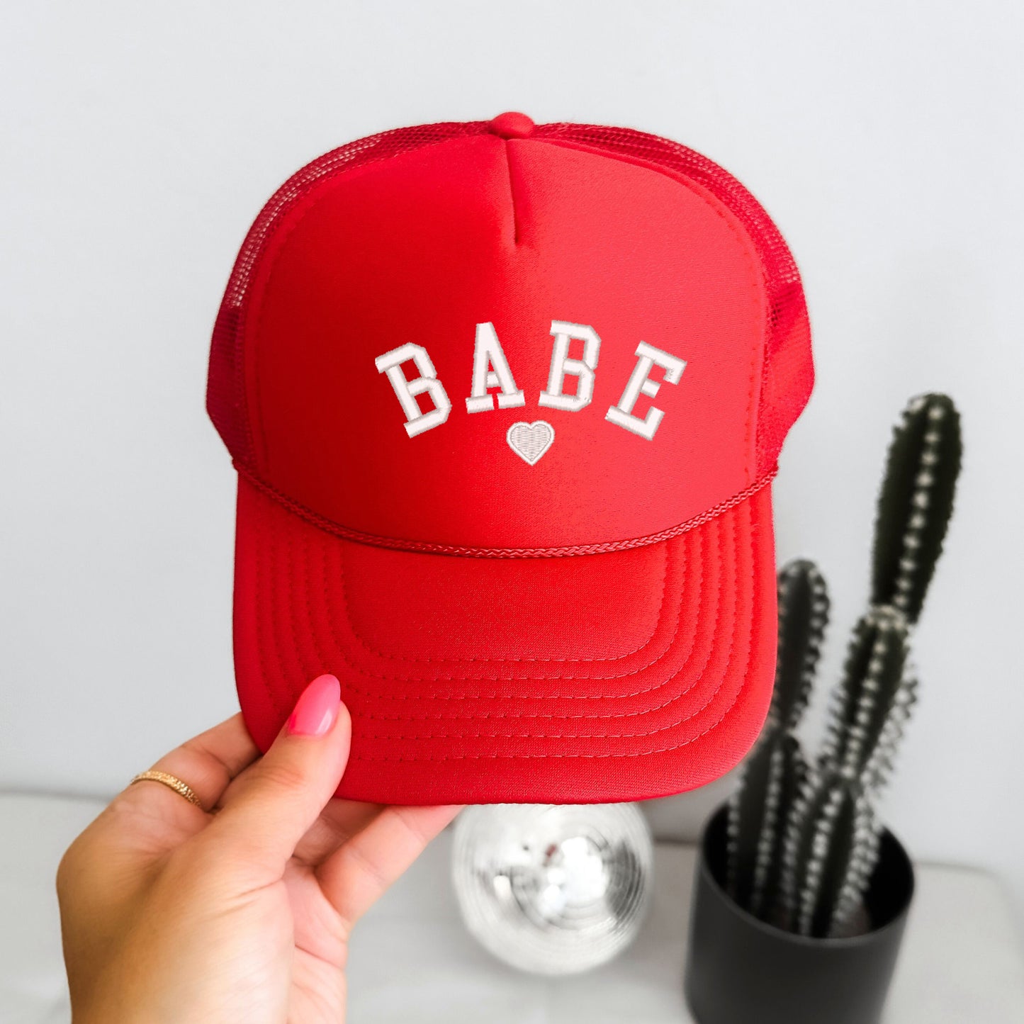 Embroidered Babe Heart | Foam Trucker Hat