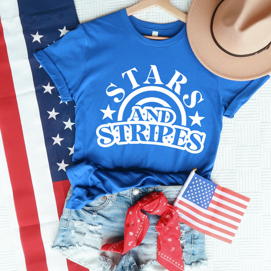 Stars and Stripes Arched | Short Sleeve Graphic Tee