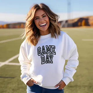 Embroidered Game Day Arched | Sweatshirt