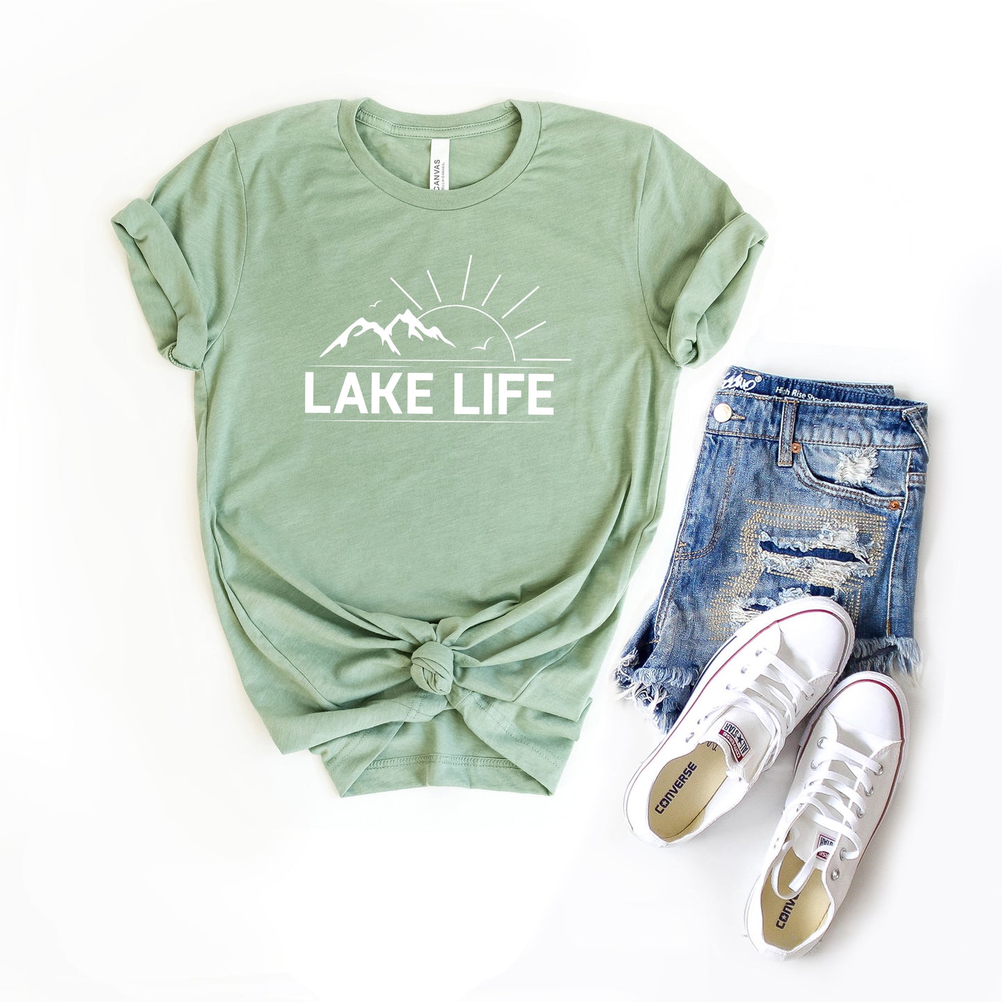 Lake Life Sunrise | Short Sleeve Graphic Tee