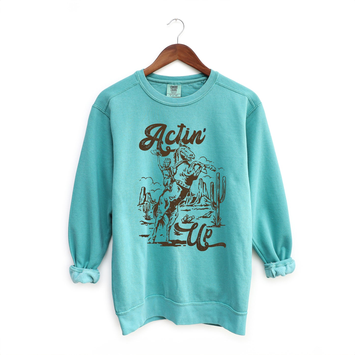 Actin' Up Horse | Garment Dyed Sweatshirt