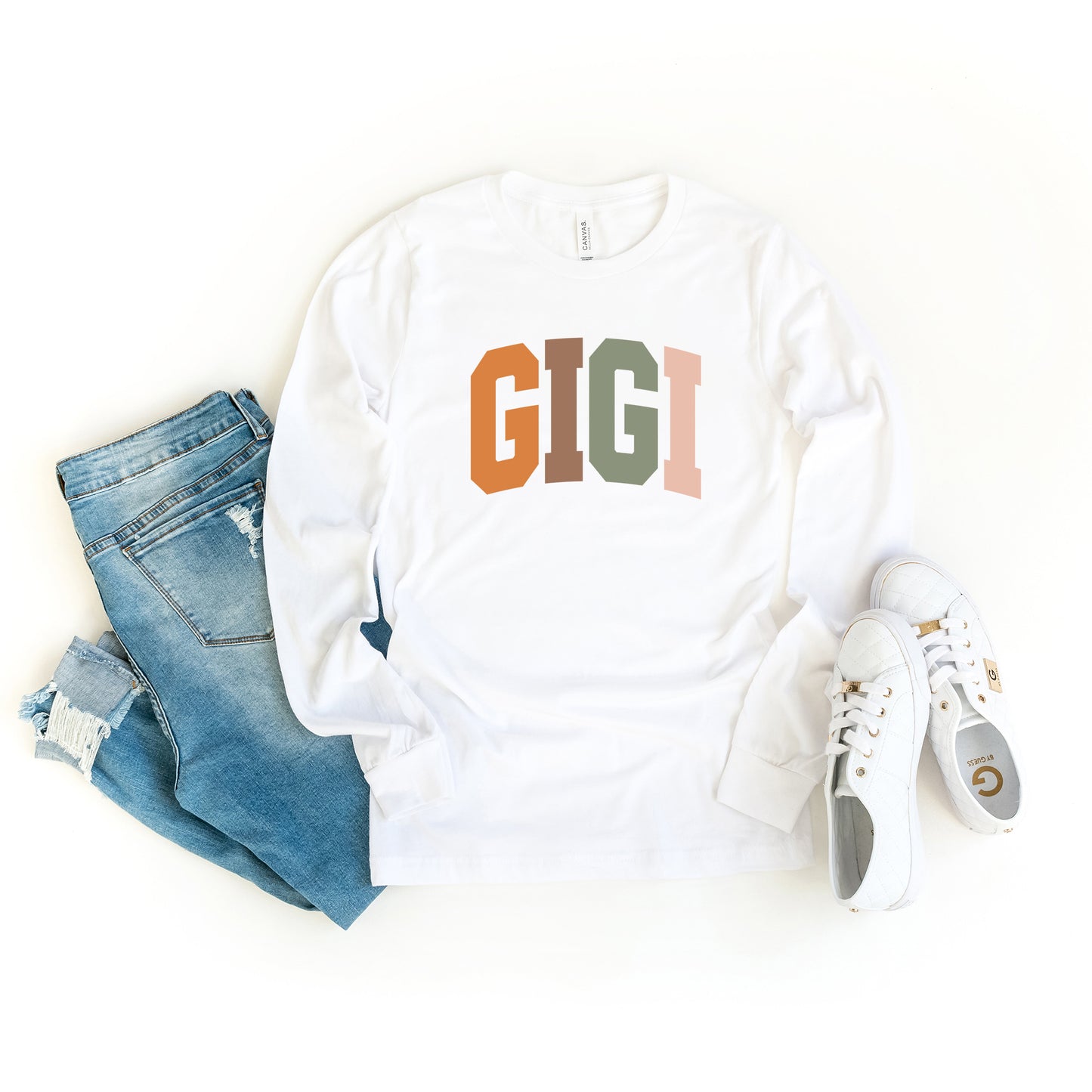 Gigi Colorful | Long Sleeve Crew Neck