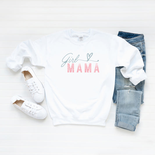 Girl Mama Heart Colorful | Sweatshirt