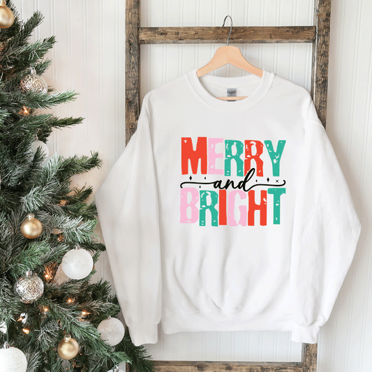 Merry and Bright Colorful | Sweatshirt