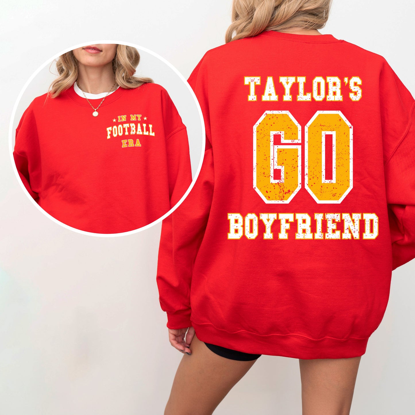 Taylor's Football Era Front and Back | Sweatshirt