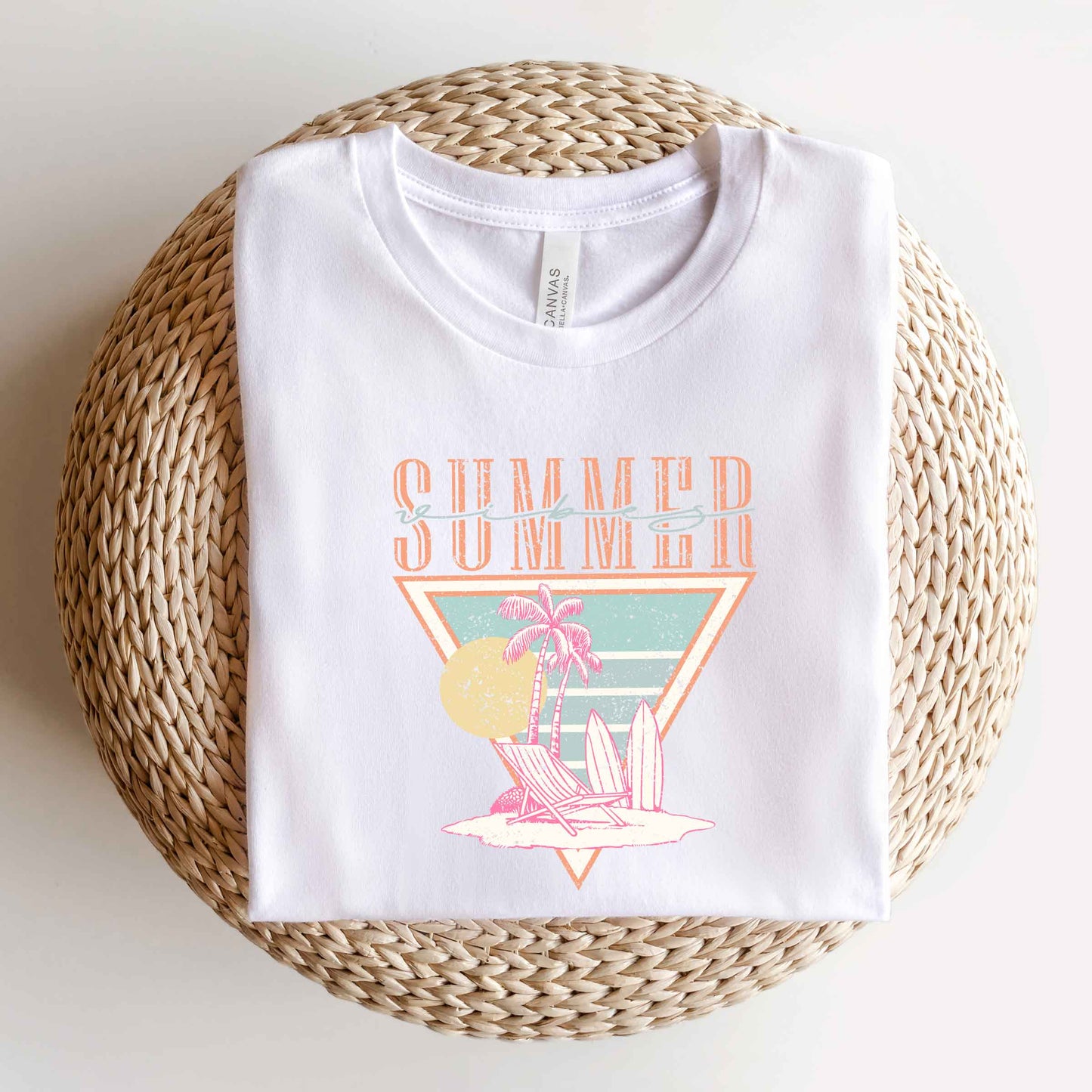 Summer Vibes Triangle | Short Sleeve Graphic Tee