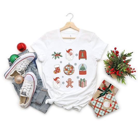 Christmas Collage | Short Sleeve Crew Neck