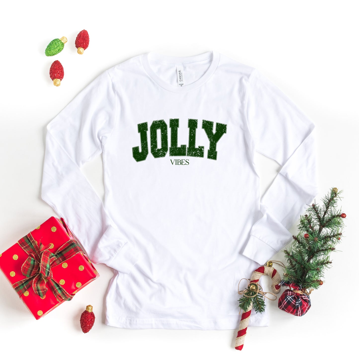 Jolly Vibes Grunge | Long Sleeve Crew Neck