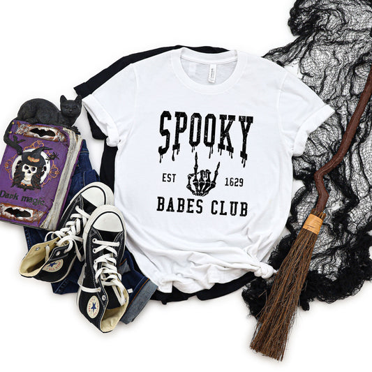 Spooky Babes Club | Short Sleeve Crew Neck