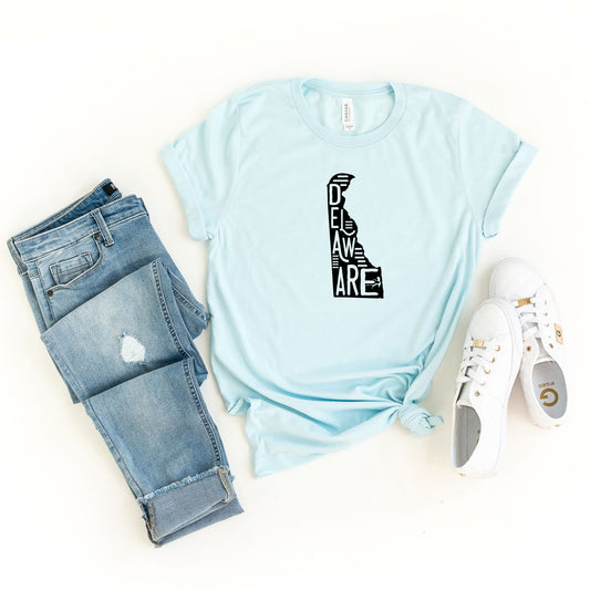 Delaware Typography | Short Sleeve Graphic Tee