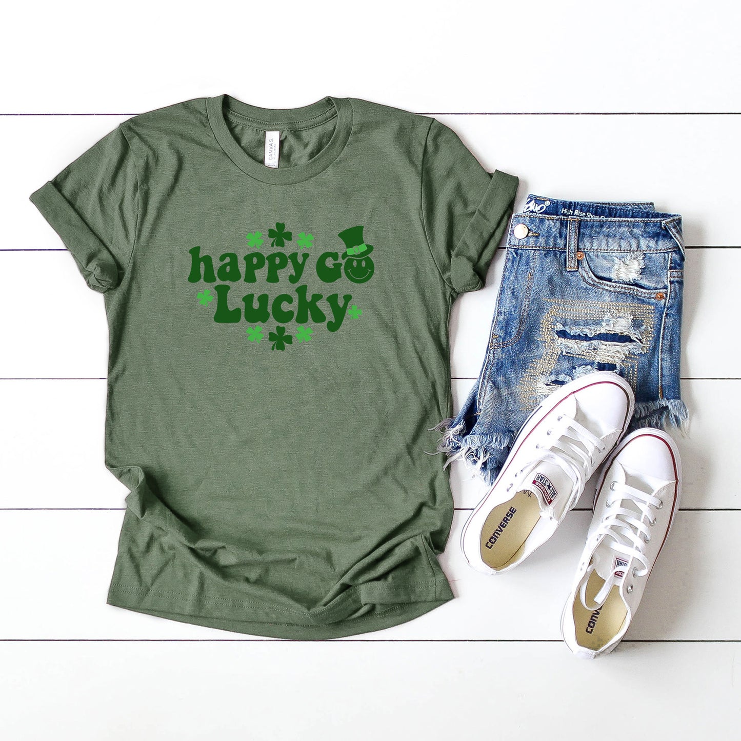 Happy Go Lucky Clovers | Short Sleeve Graphic Tee