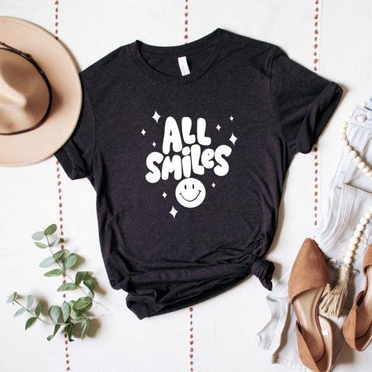 All Smiles Smiley Face | Short Sleeve Graphic Tee