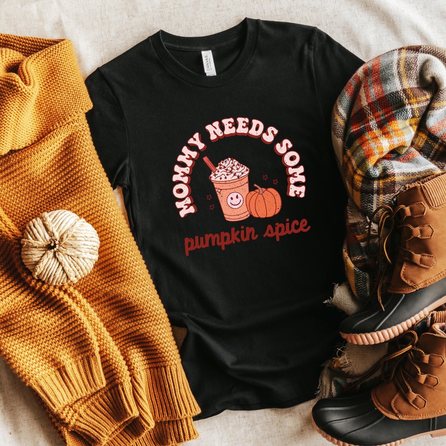 Retro Mommy Needs Some Pumpkin Spice | Short Sleeve Graphic Tee