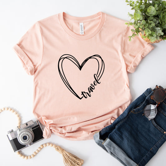 Travel Heart | Short Sleeve Graphic Tee