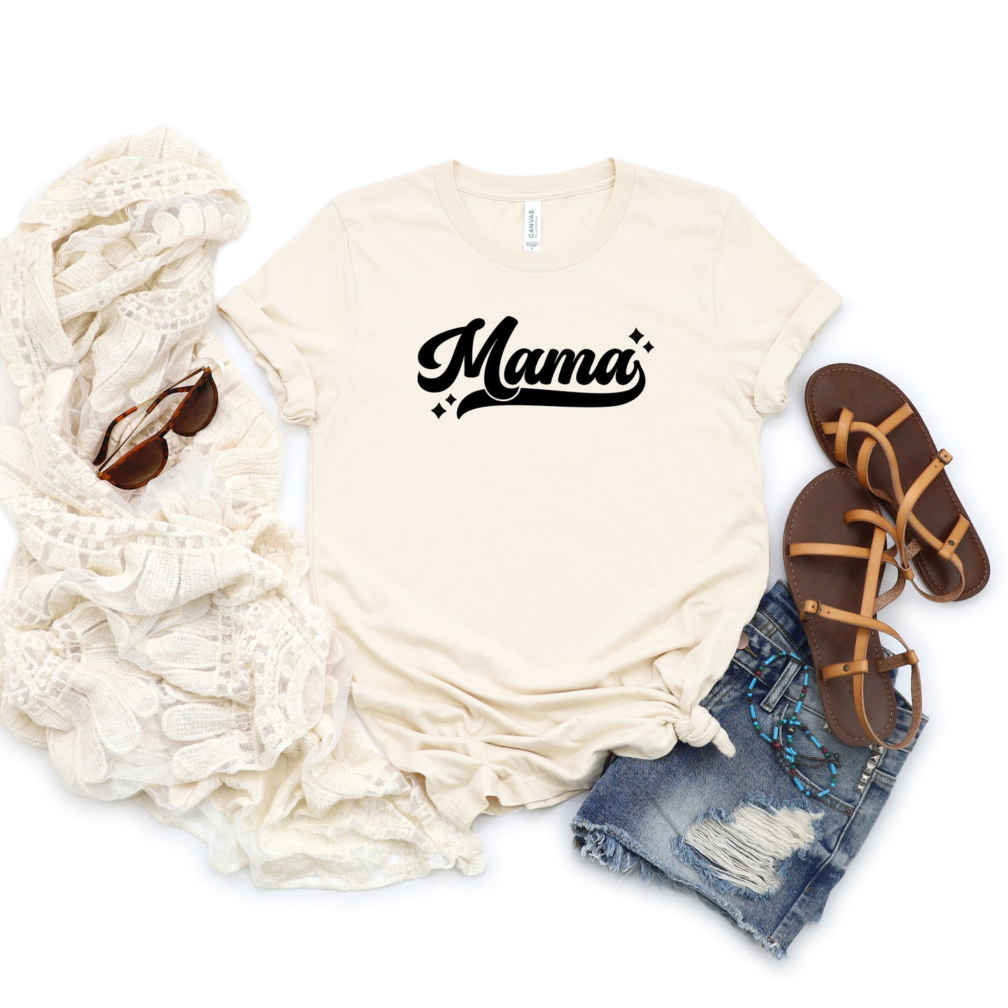 Mama Retro Script | Short Sleeve Graphic Tee