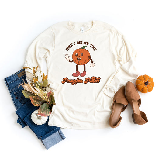 Meet Me At The Pumpkin Patch Pumpkin | Long Sleeve Graphic Tee