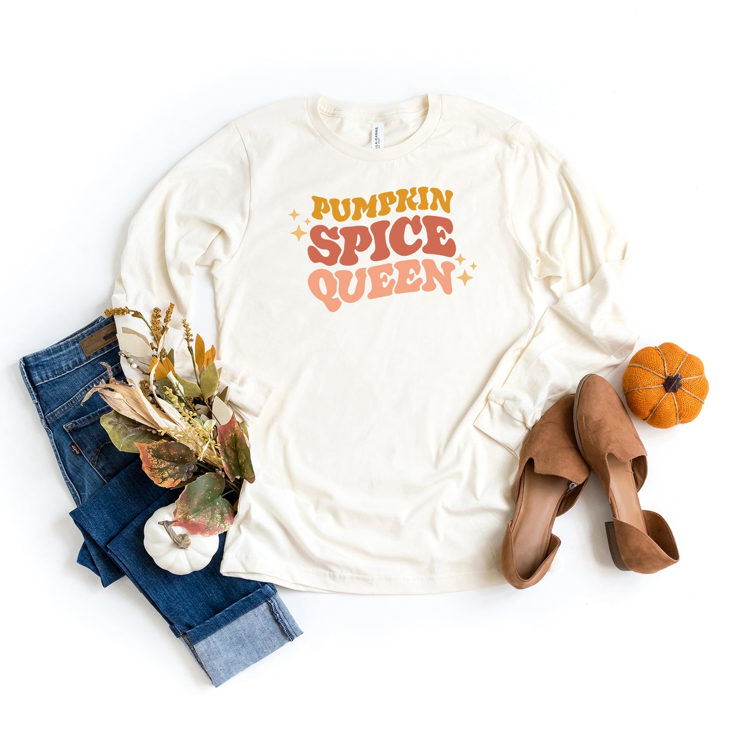 Pumpkin Spice Queen | Long Sleeve Graphic Tee