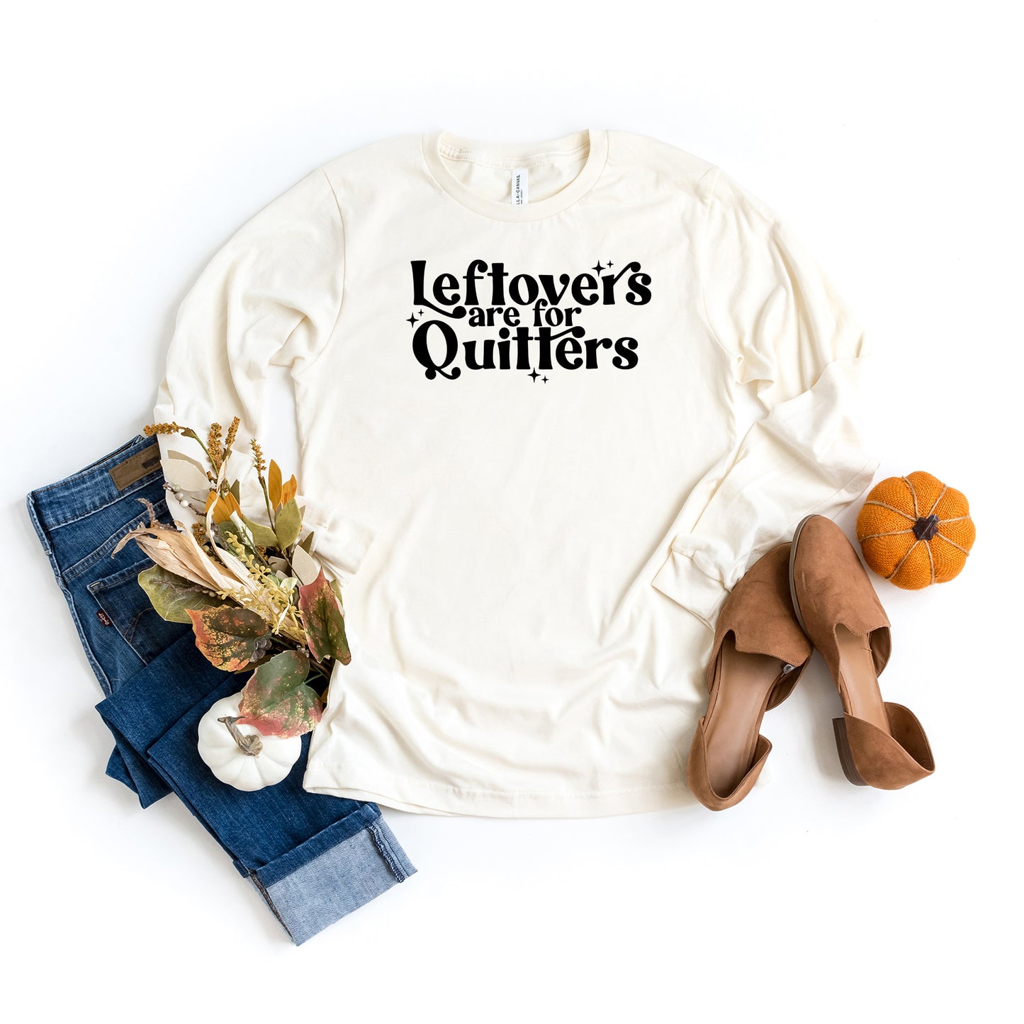 Leftovers Are For Quitters Stars | Long Sleeve Graphic Tee