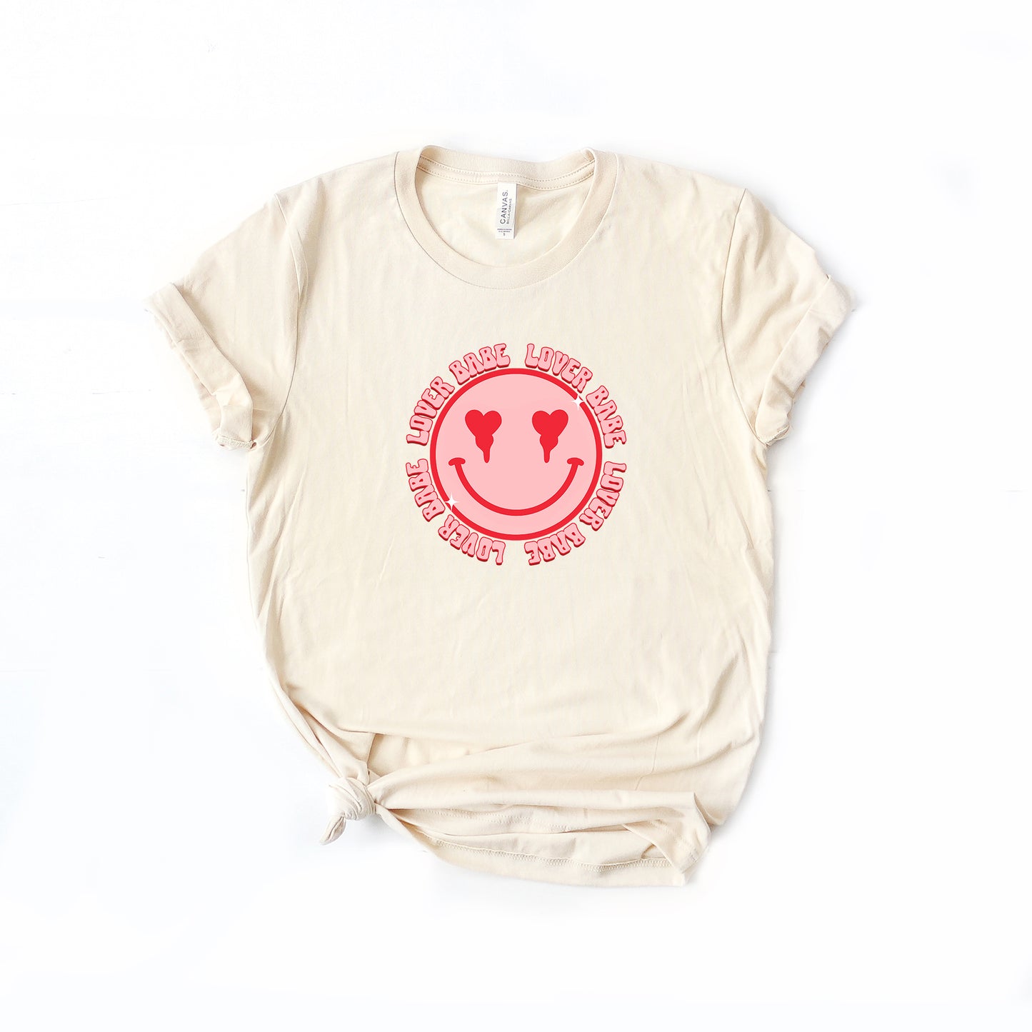 Lover Babe Smiley Face | Short Sleeve Graphic Tee