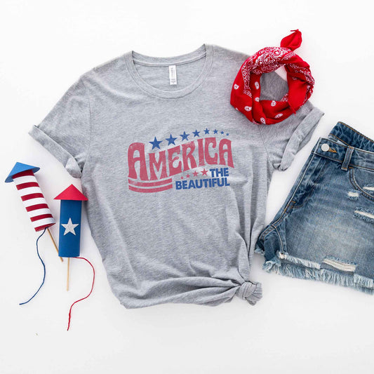 Retro America The Beautiful | Short Sleeve Graphic Tee