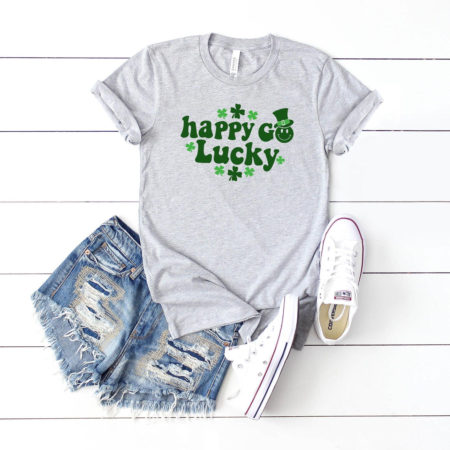 Happy Go Lucky Clovers | Short Sleeve Graphic Tee