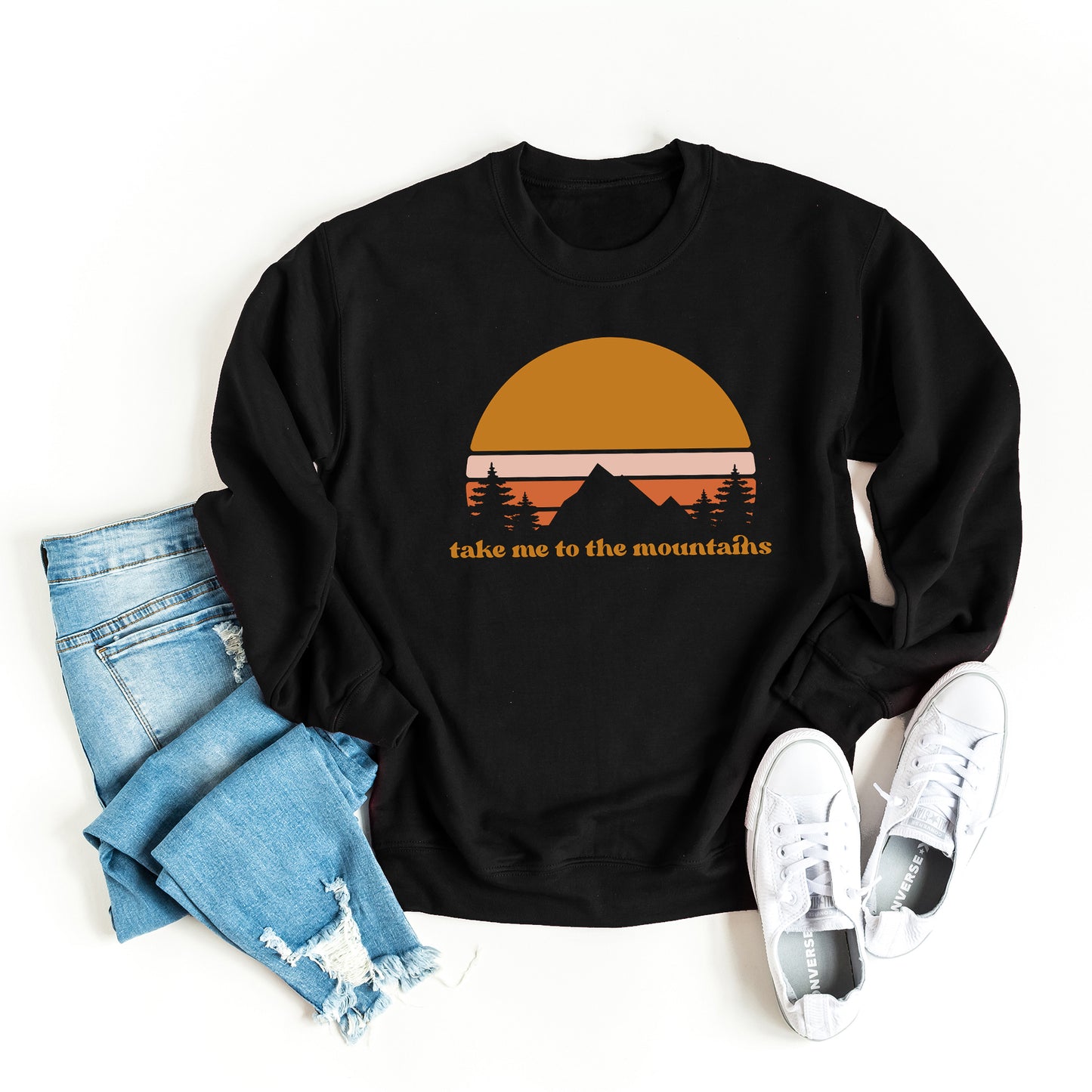 Take Me To The Mountains Sunset | Sweatshirt