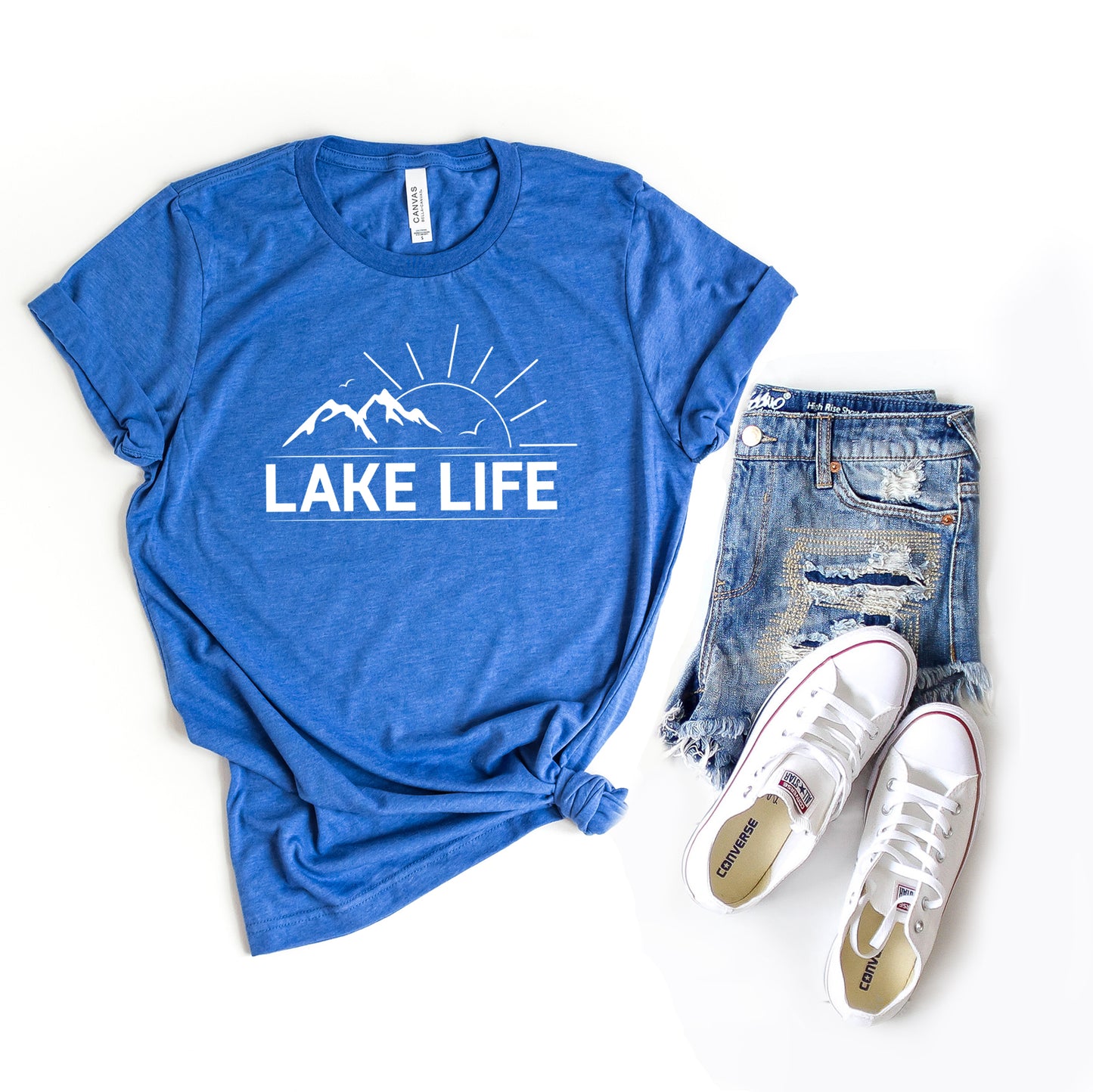 Lake Life Sunrise | Short Sleeve Graphic Tee