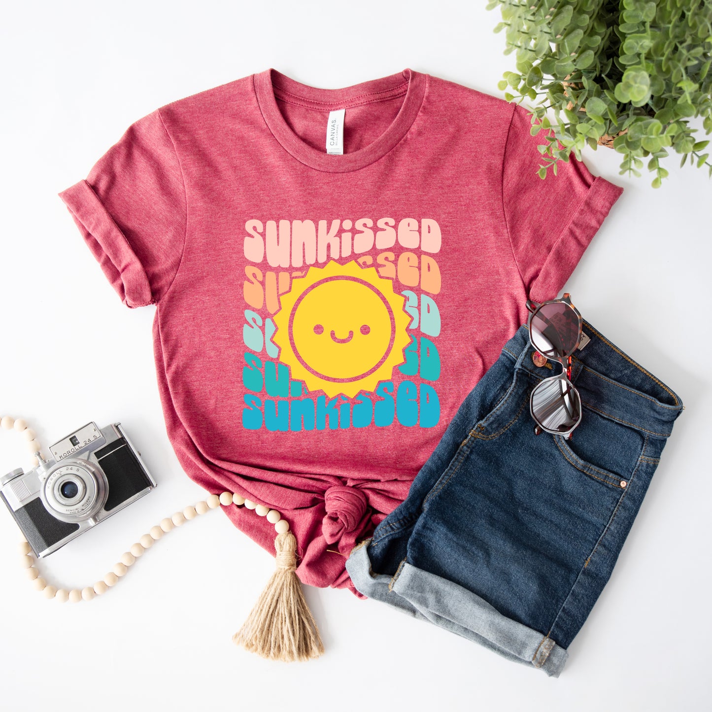 Sunkissed Stacked Sun Colorful | Short Sleeve Graphic Tee