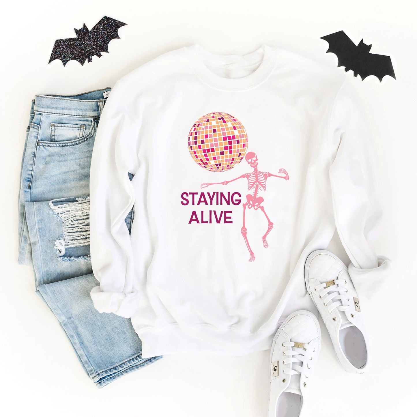 Staying Alive Disco Ball | Sweatshirt