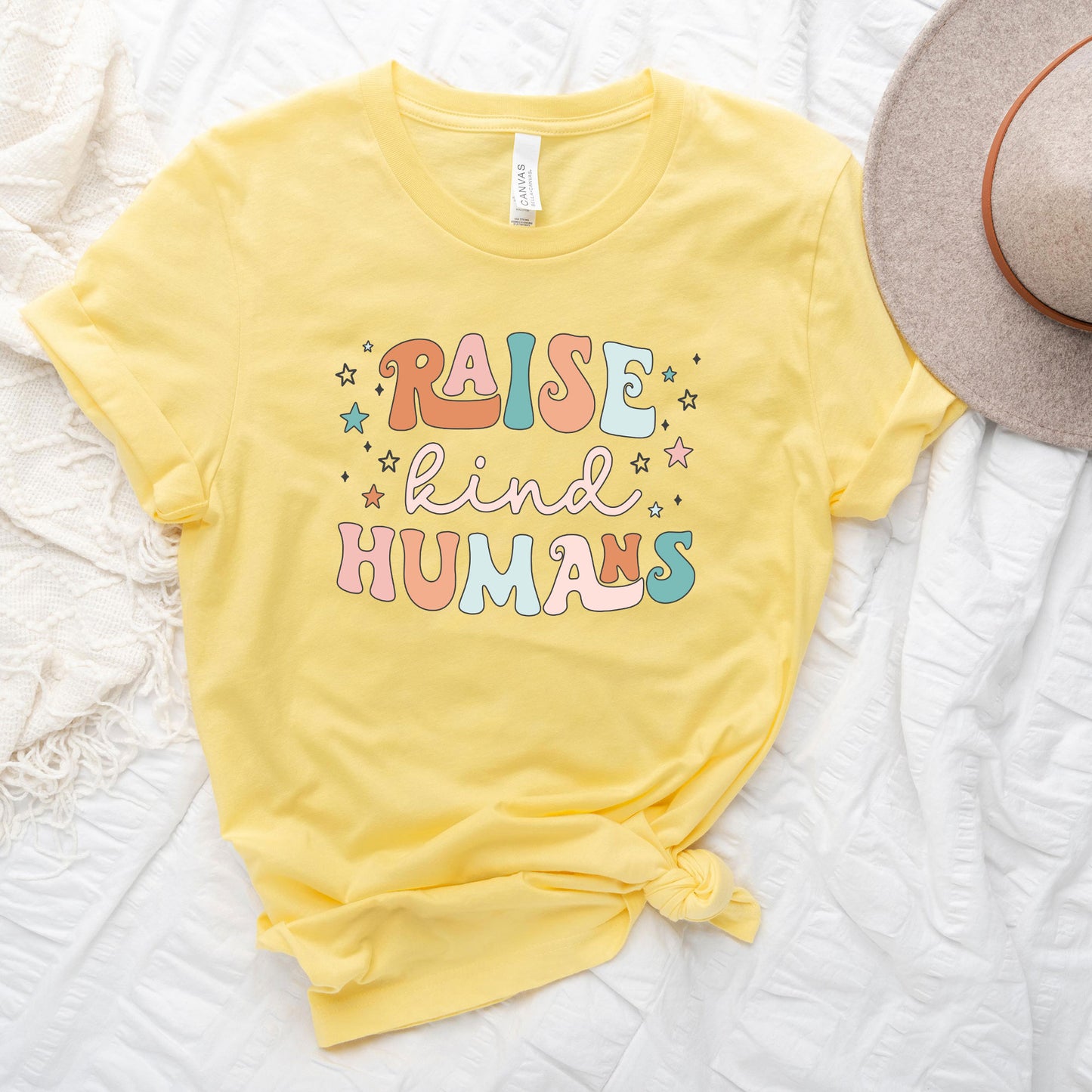 Raise Kind Humans Colorful | Short Sleeve Graphic Tee