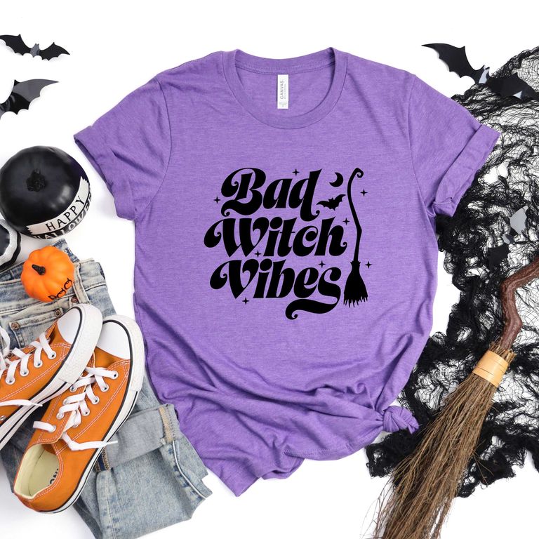 Bad Witch Vibes | Short Sleeve Crew Neck