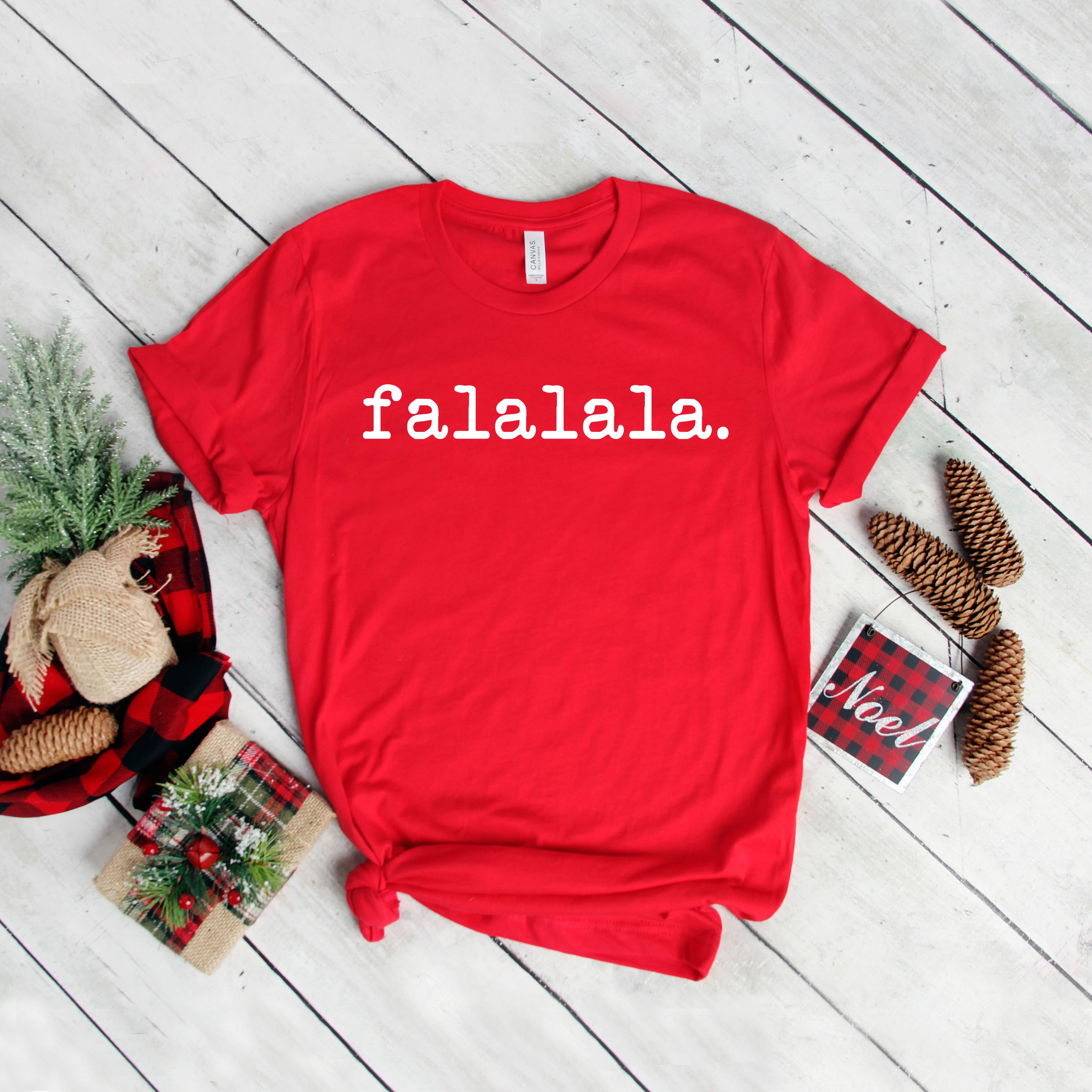 Falalala - Typewriter | Short Sleeve Graphic Tee – Simply Sage Market